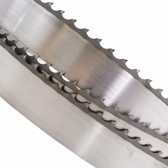 Pointes en carbure de tungstène Tct lames de scie à ruban de coupe de bois pour bois dur Lame de scie à ruban en carbure pour couper des bûches de bois dur Lame de scie à ruban à pointe en carbure